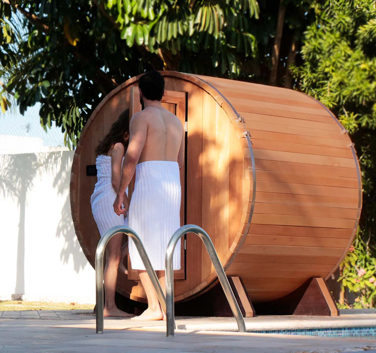 Scandia Barrel Sauna / Without Canopy 6X5X6