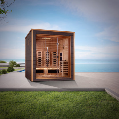 "Visby" Full Spectrum PureTech™ Hybrid Sauna