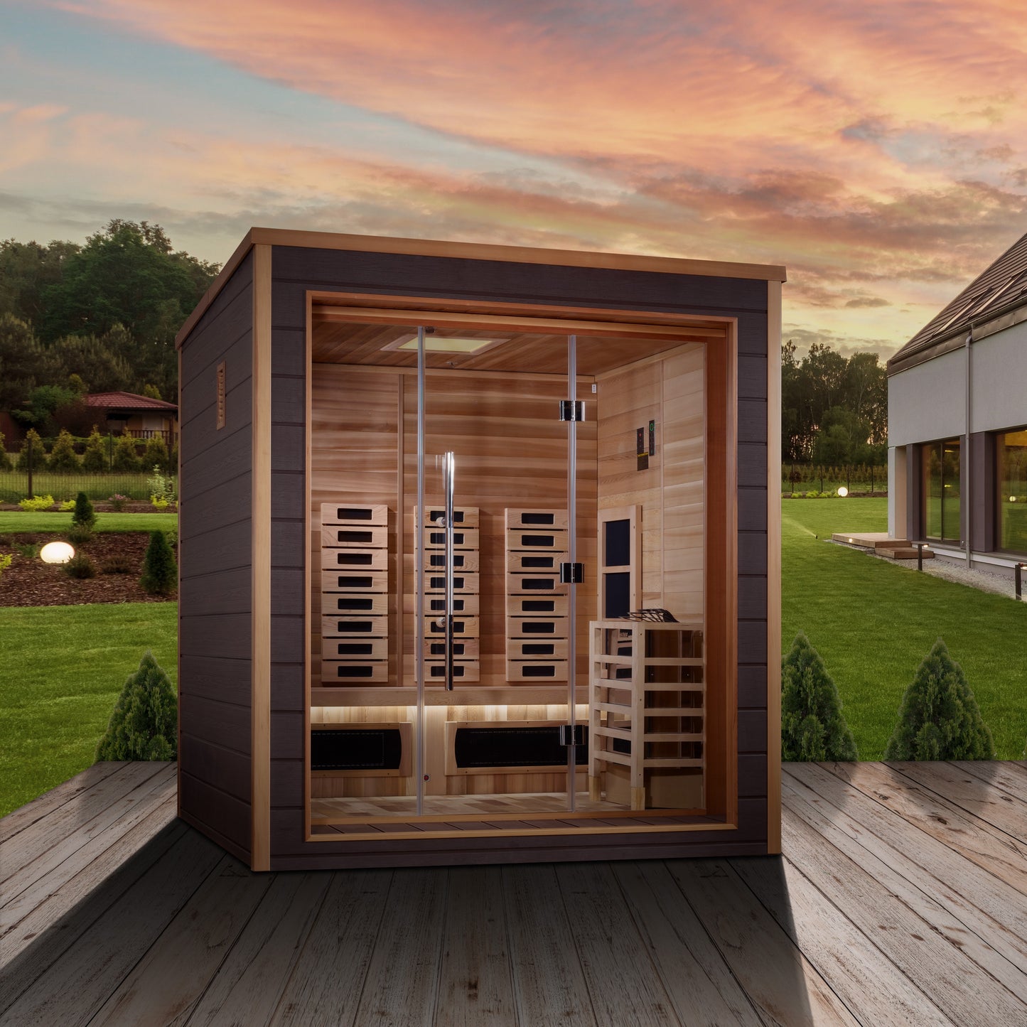 "Visby" Full Spectrum PureTech™ Hybrid Sauna