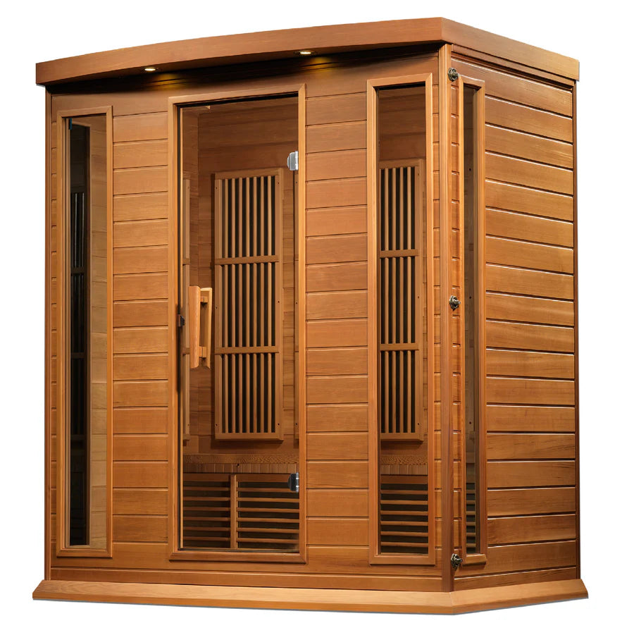 MX-K406-01 Maxxus Low EMF FAR Infrared Sauna Canadian Red Cedar