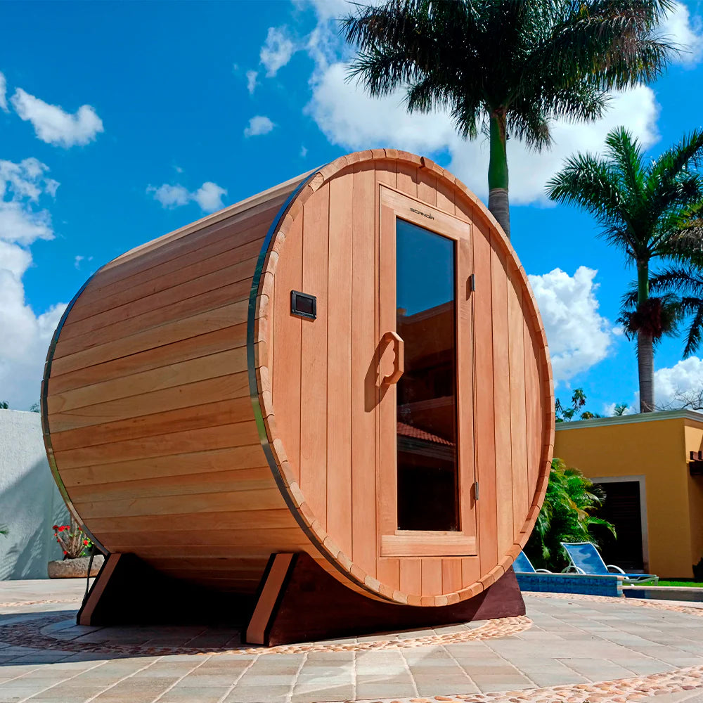 Scandia Barrel Sauna / Without Canopy 6X5X6